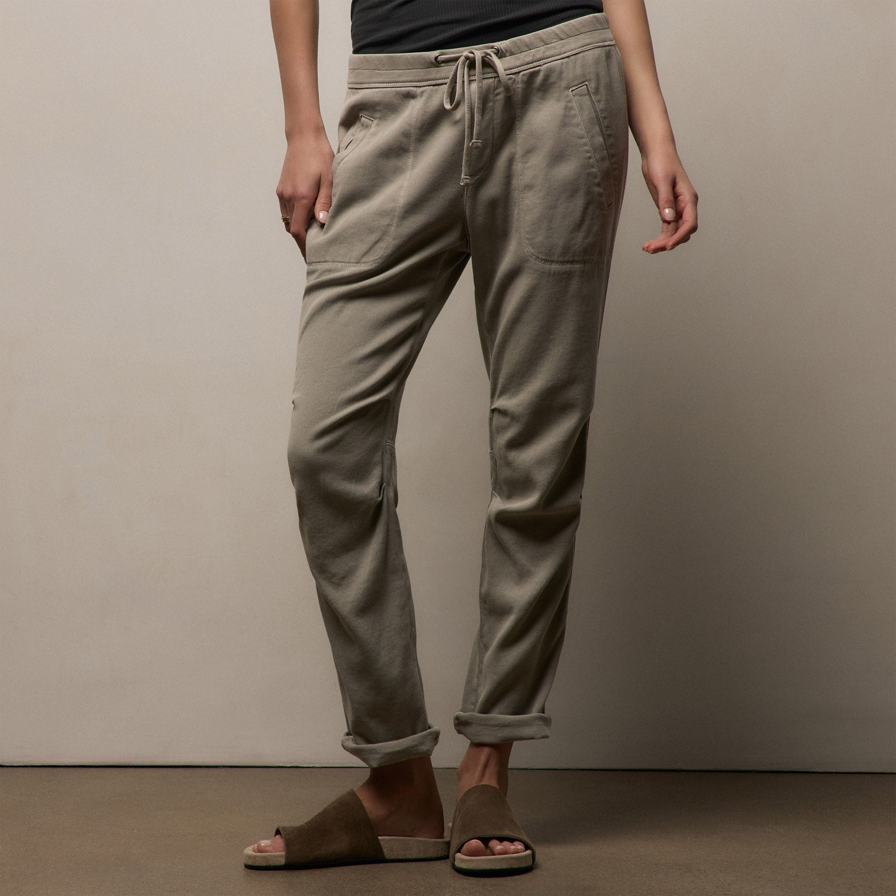 Soft Drape Pant - Driftwood Pigment
