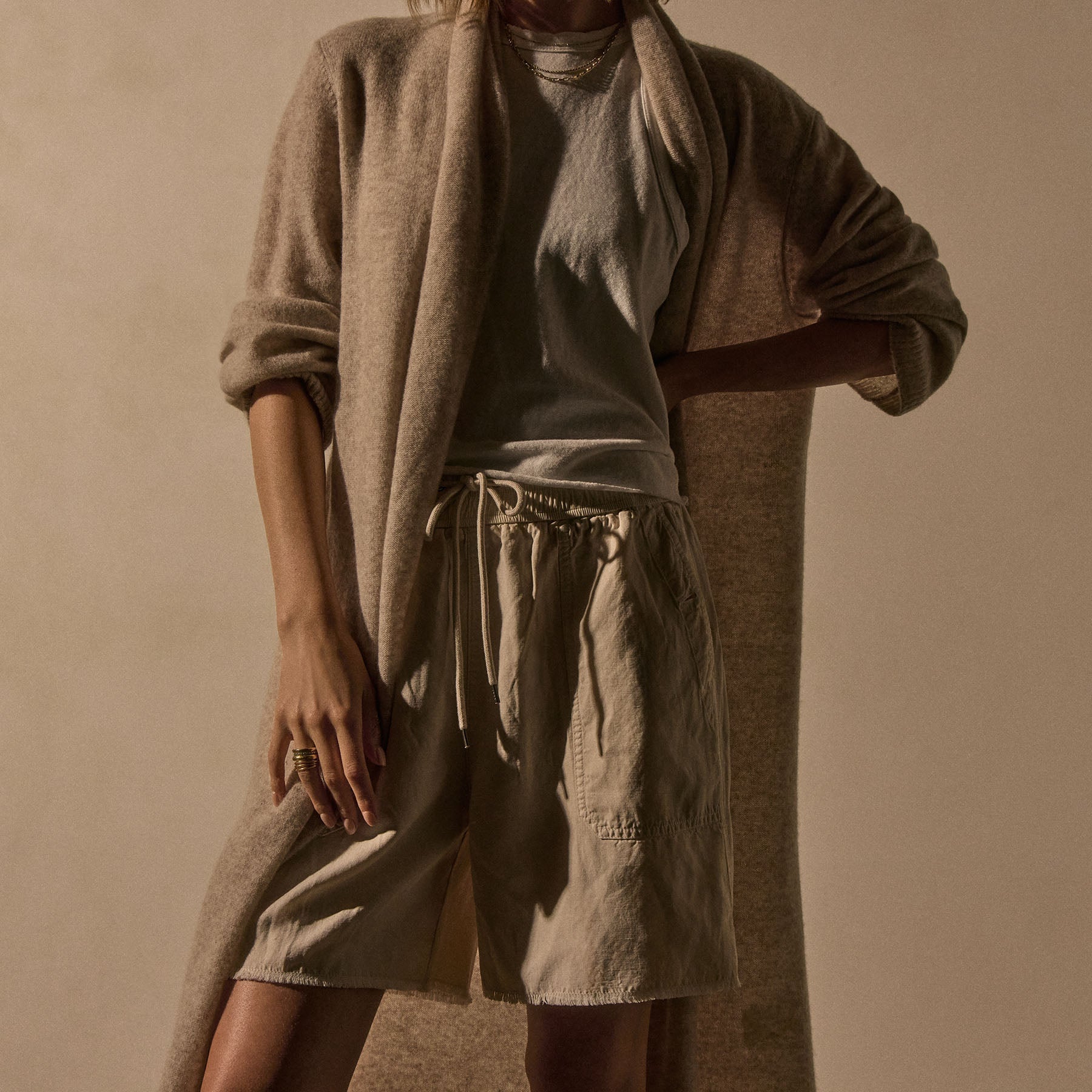 Lightweight Utility Short - Alabaster Pigment