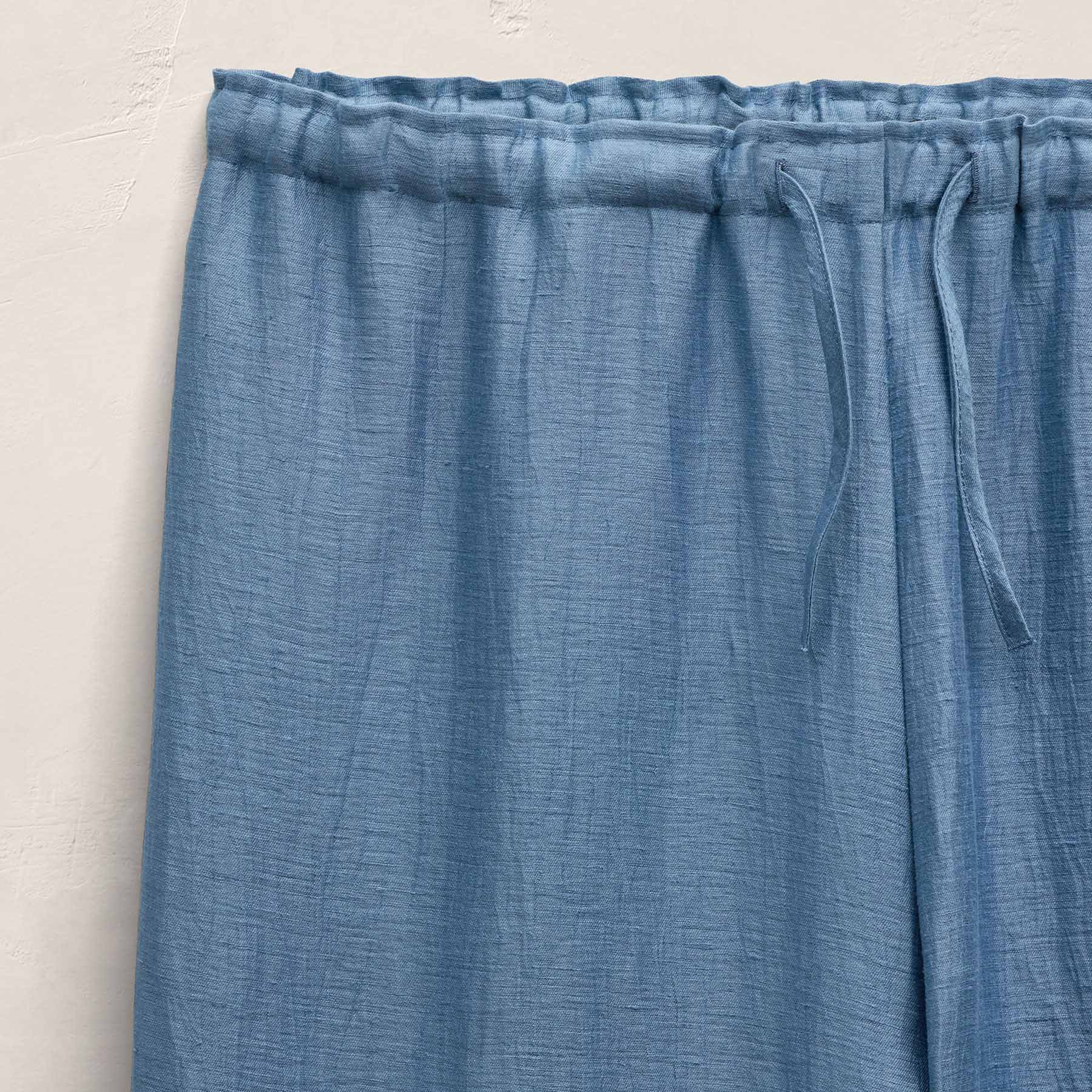 Linen Wide Cuff Pant - Blue Hyacinth