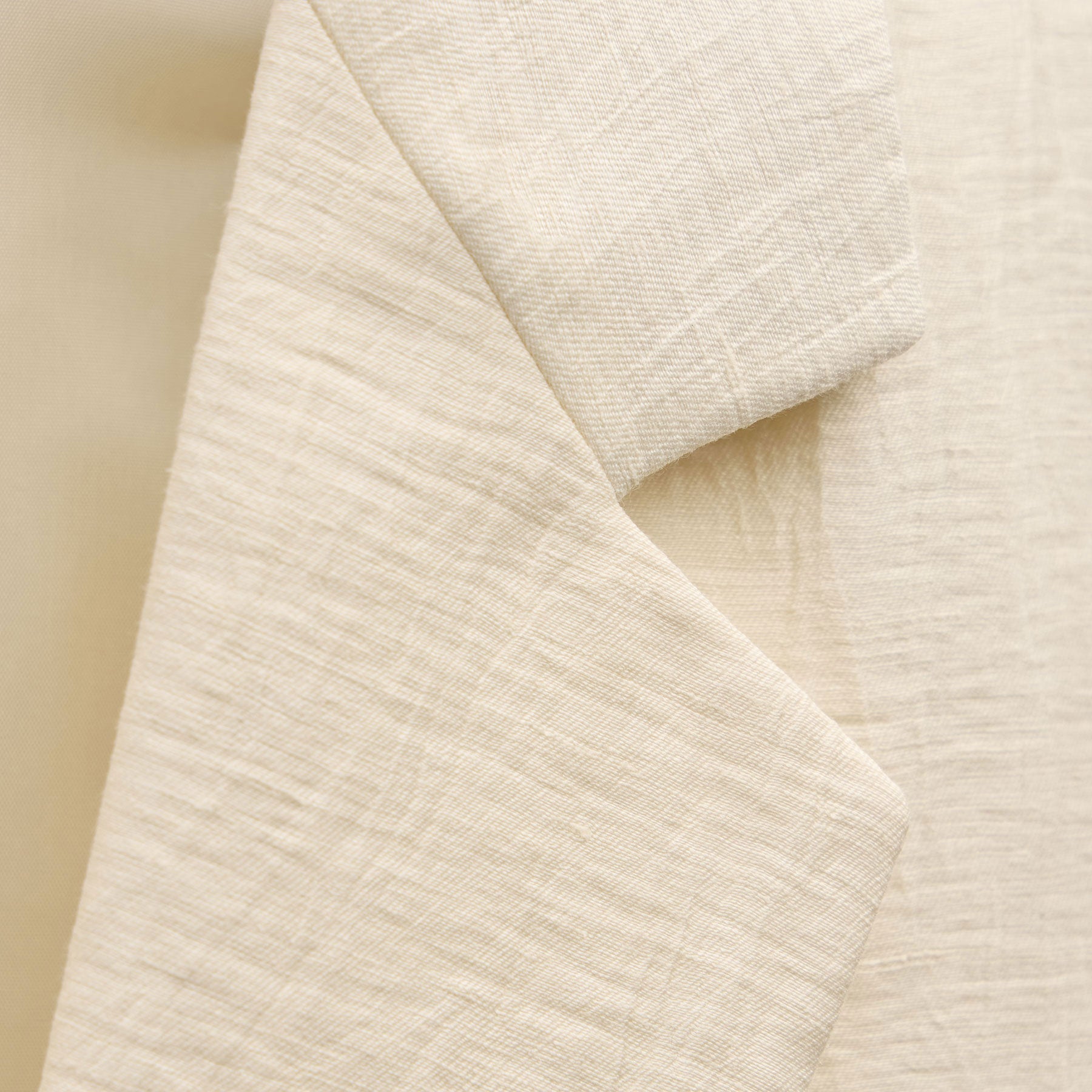 Crinkle Linen Relaxed Blazer - Ecru