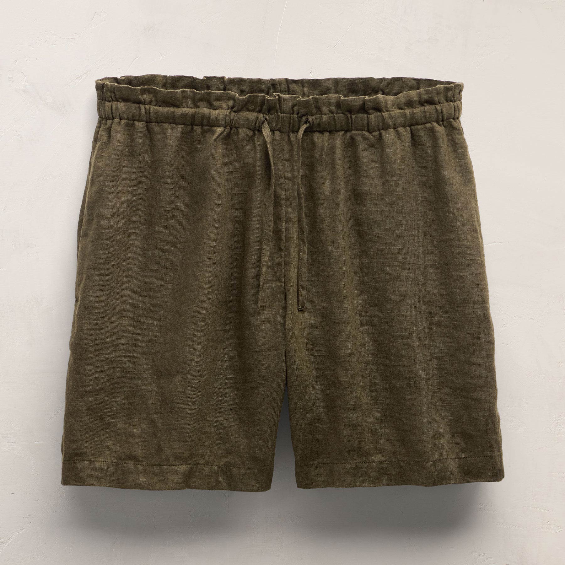 Linen Short - Army Green