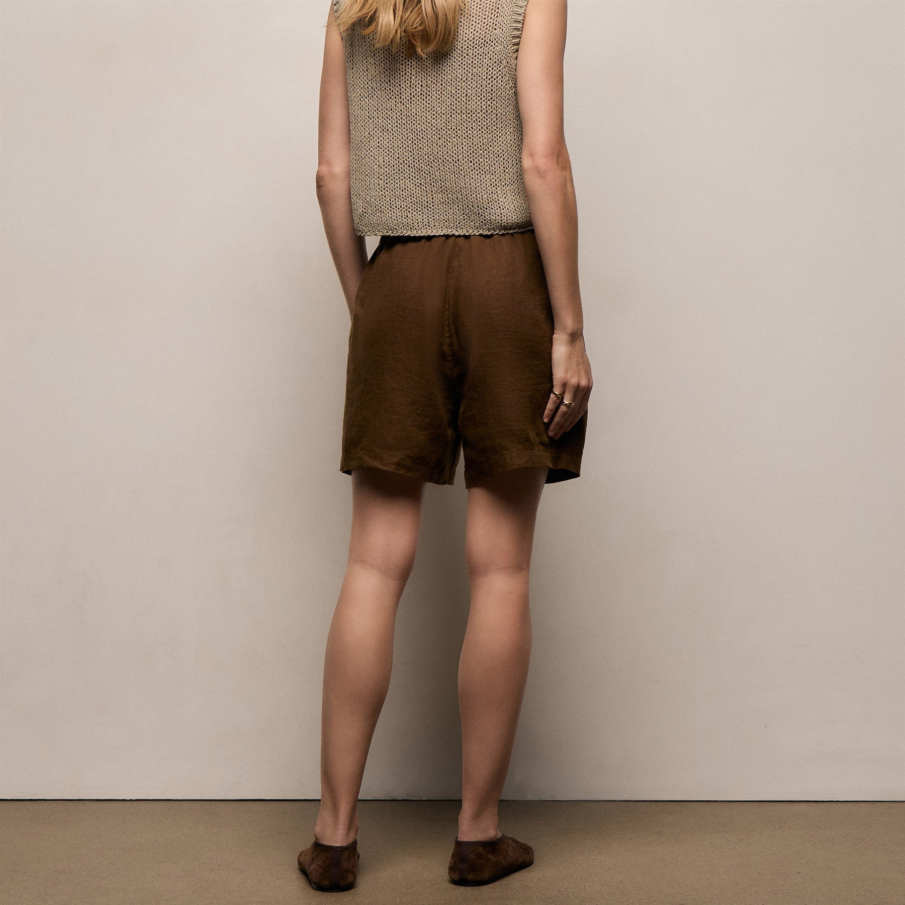 Linen Short - Cocoa