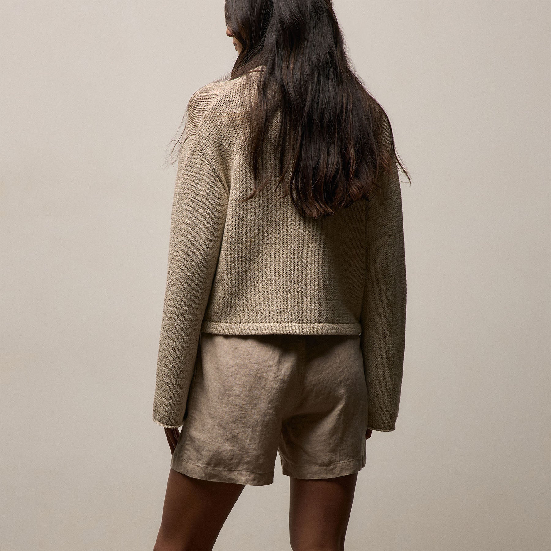 Linen Short - Stone