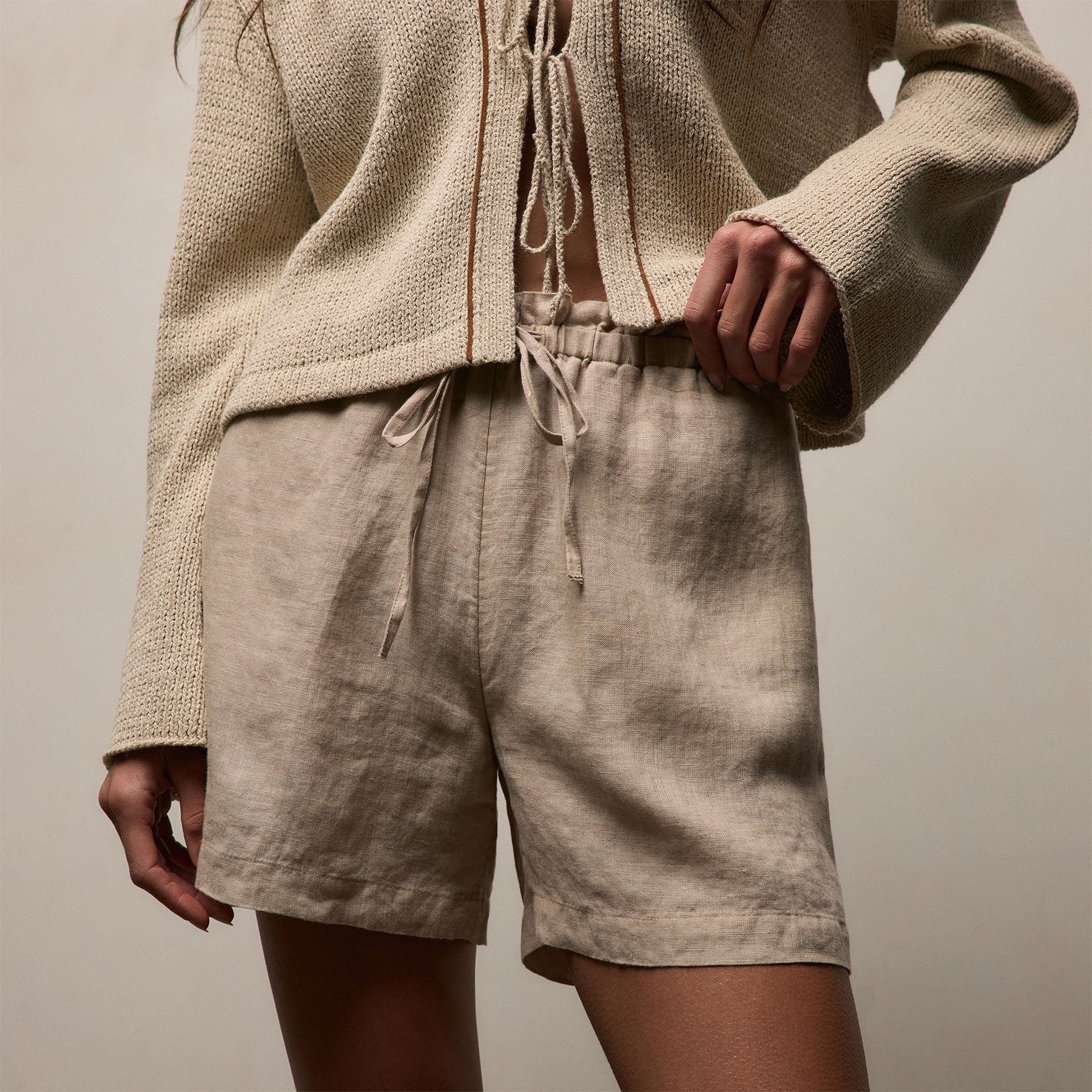 Linen Short - Stone