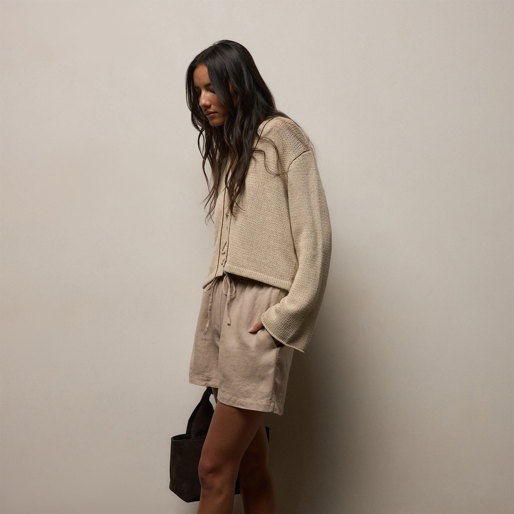 Linen Short - Stone