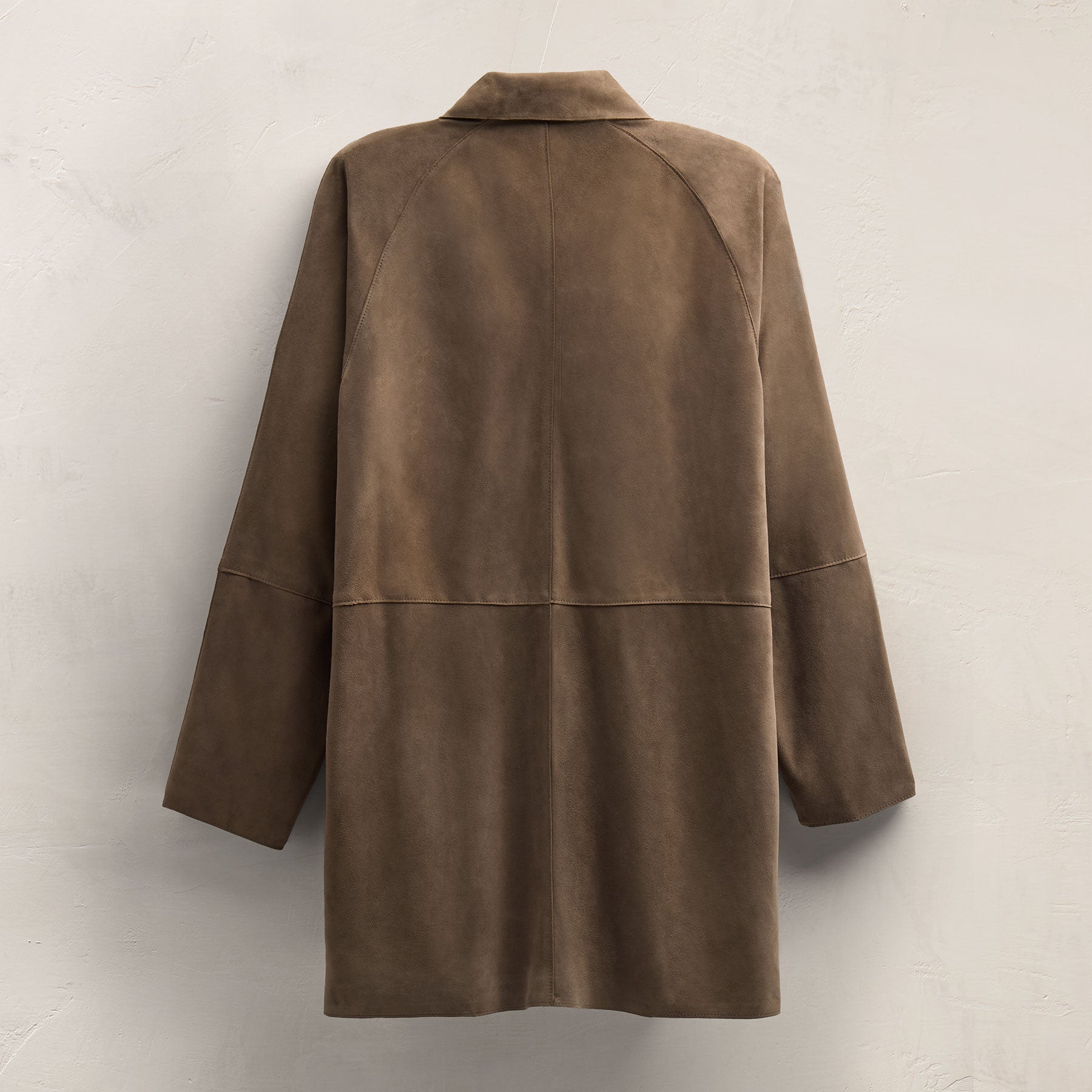 Suede Trench Coat - Caribou