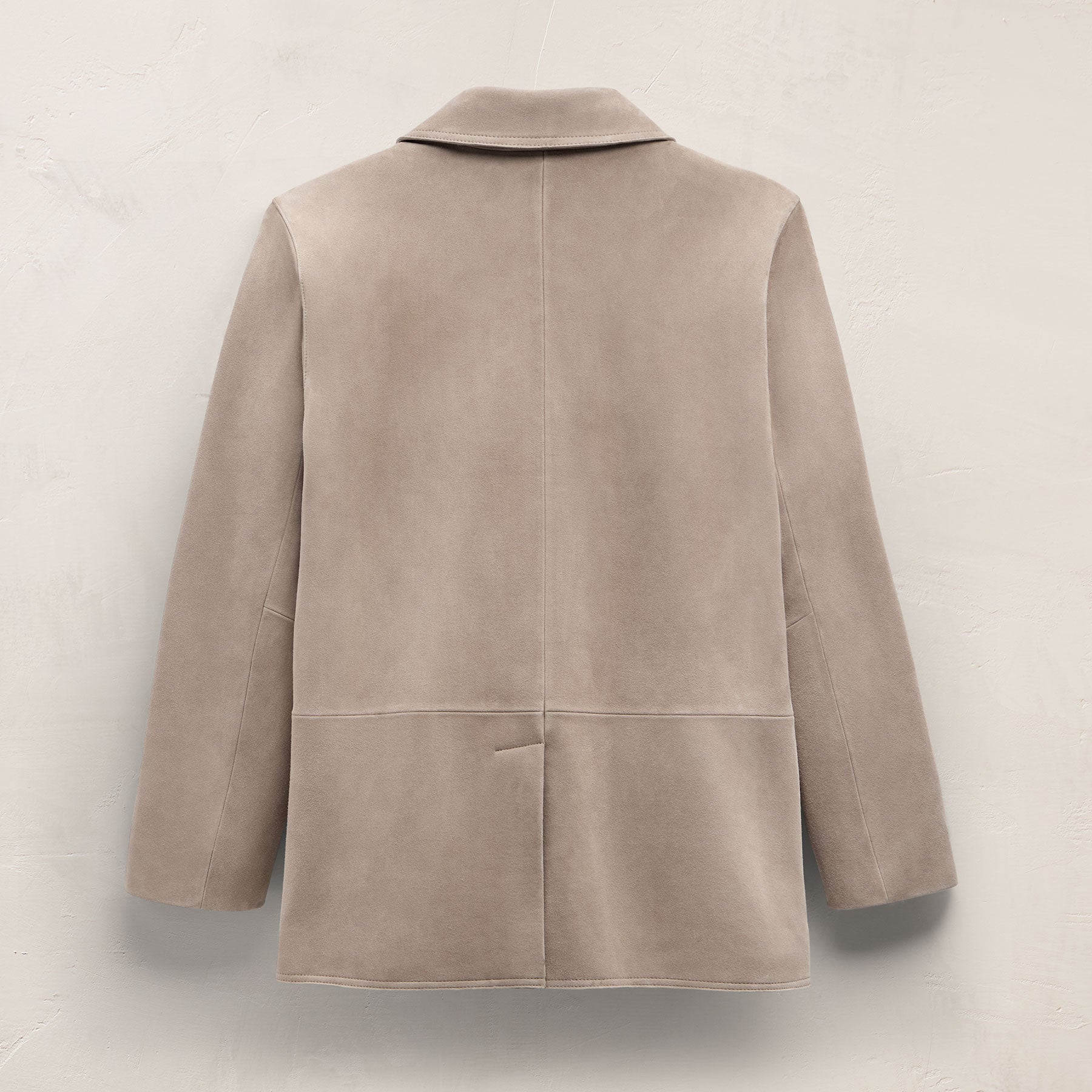 Relaxed Suede Blazer - Grout