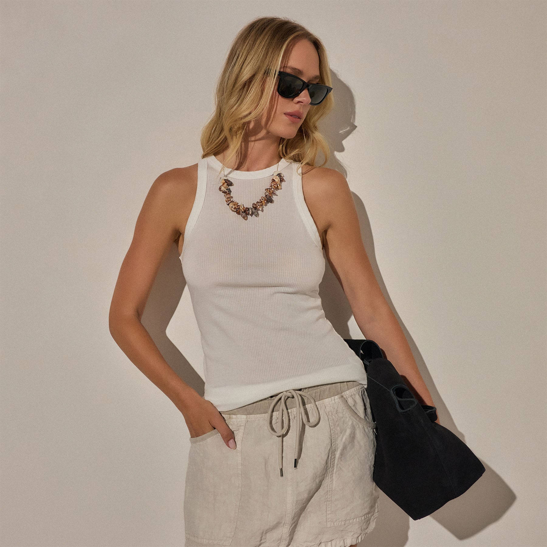 Sunset Tank - White