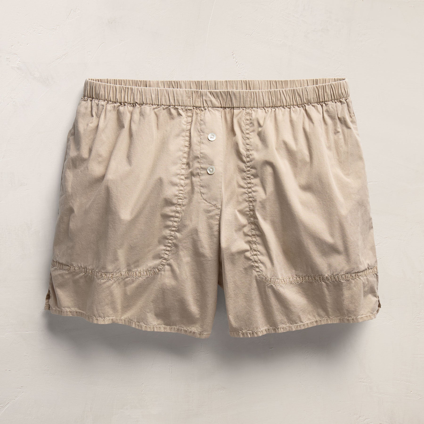 Stretch Poplin Boxer Short - Stone Pigment