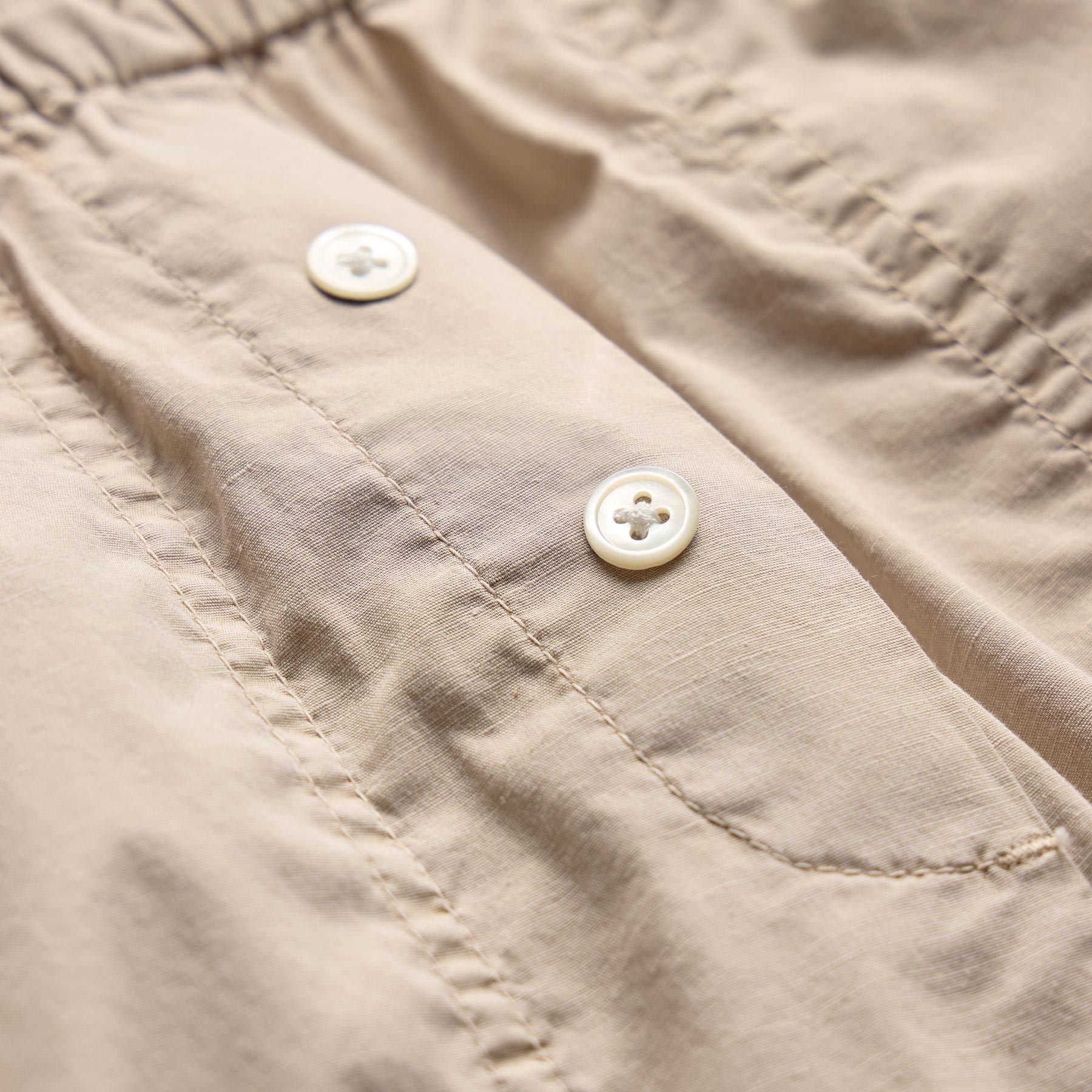 Stretch Poplin Boxer Short - Stone Pigment