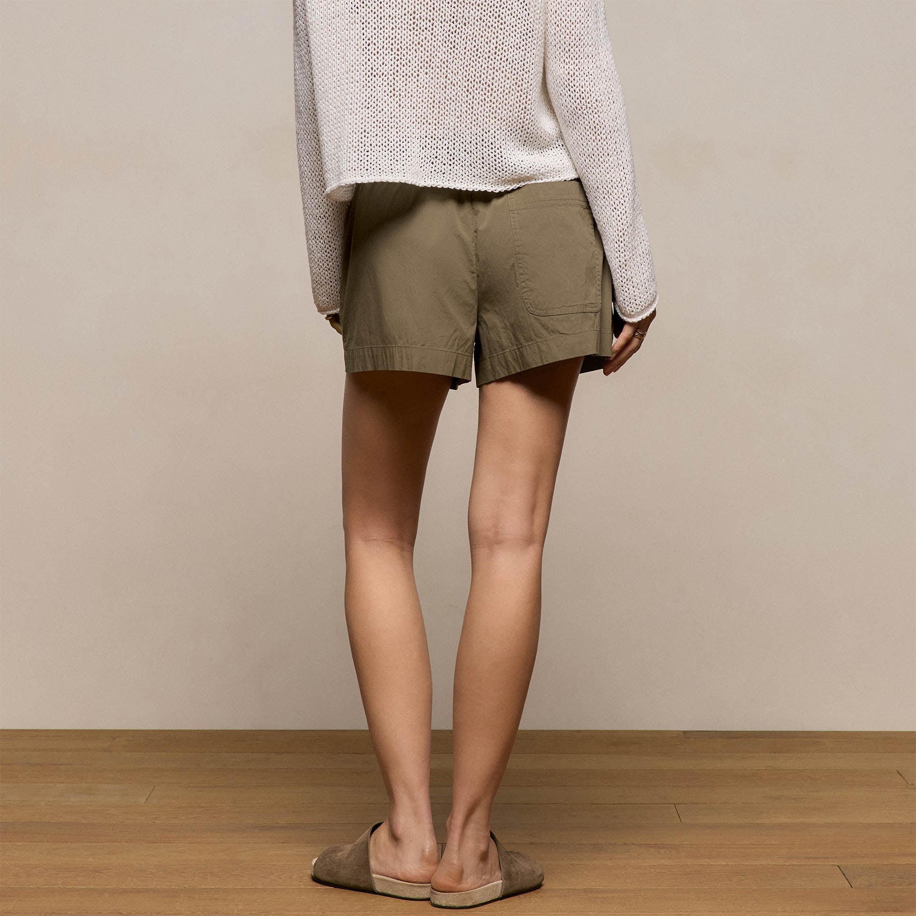 Stretch Poplin Surplus Short - Light Olive