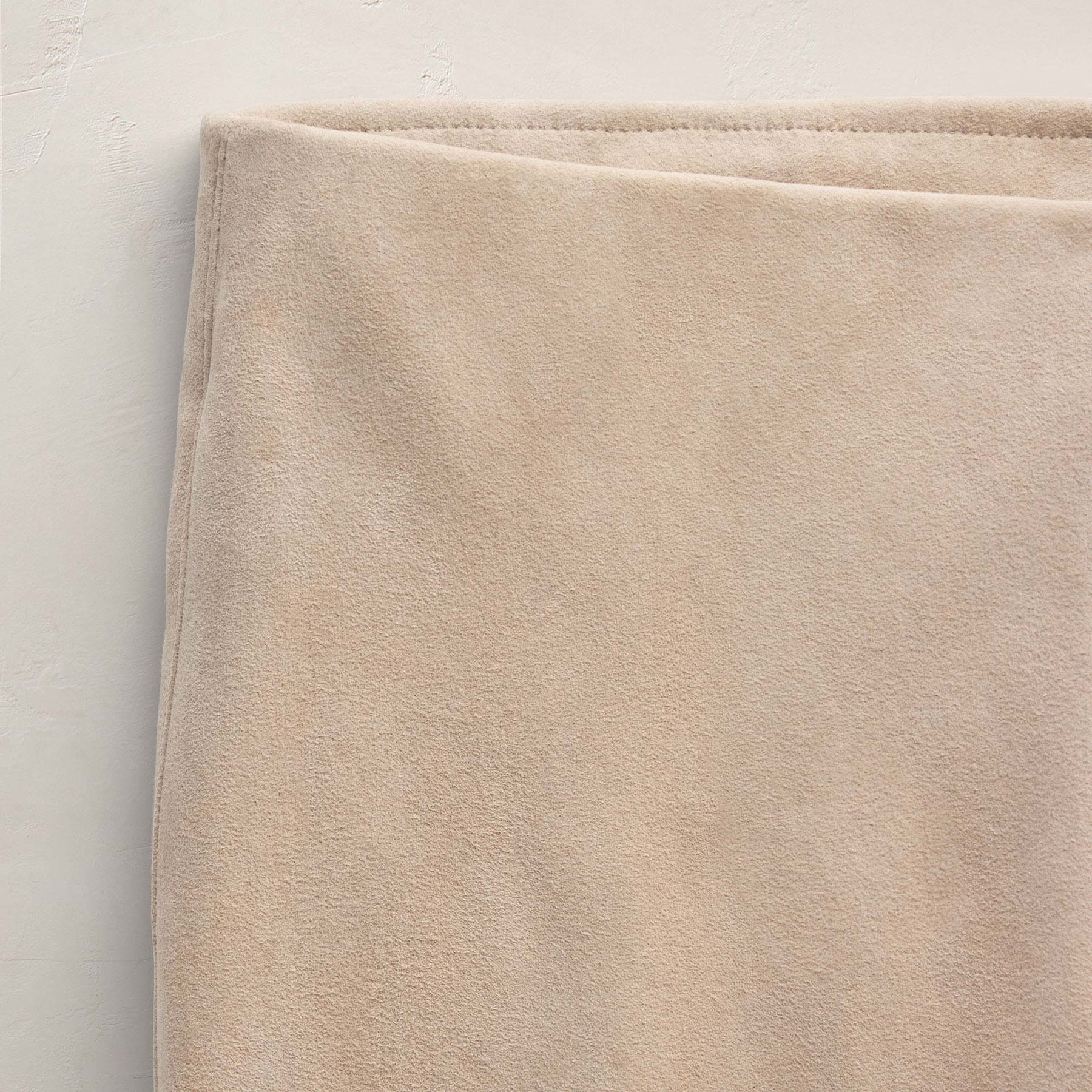 Stretch Suede Bootcut Pant - Ecru