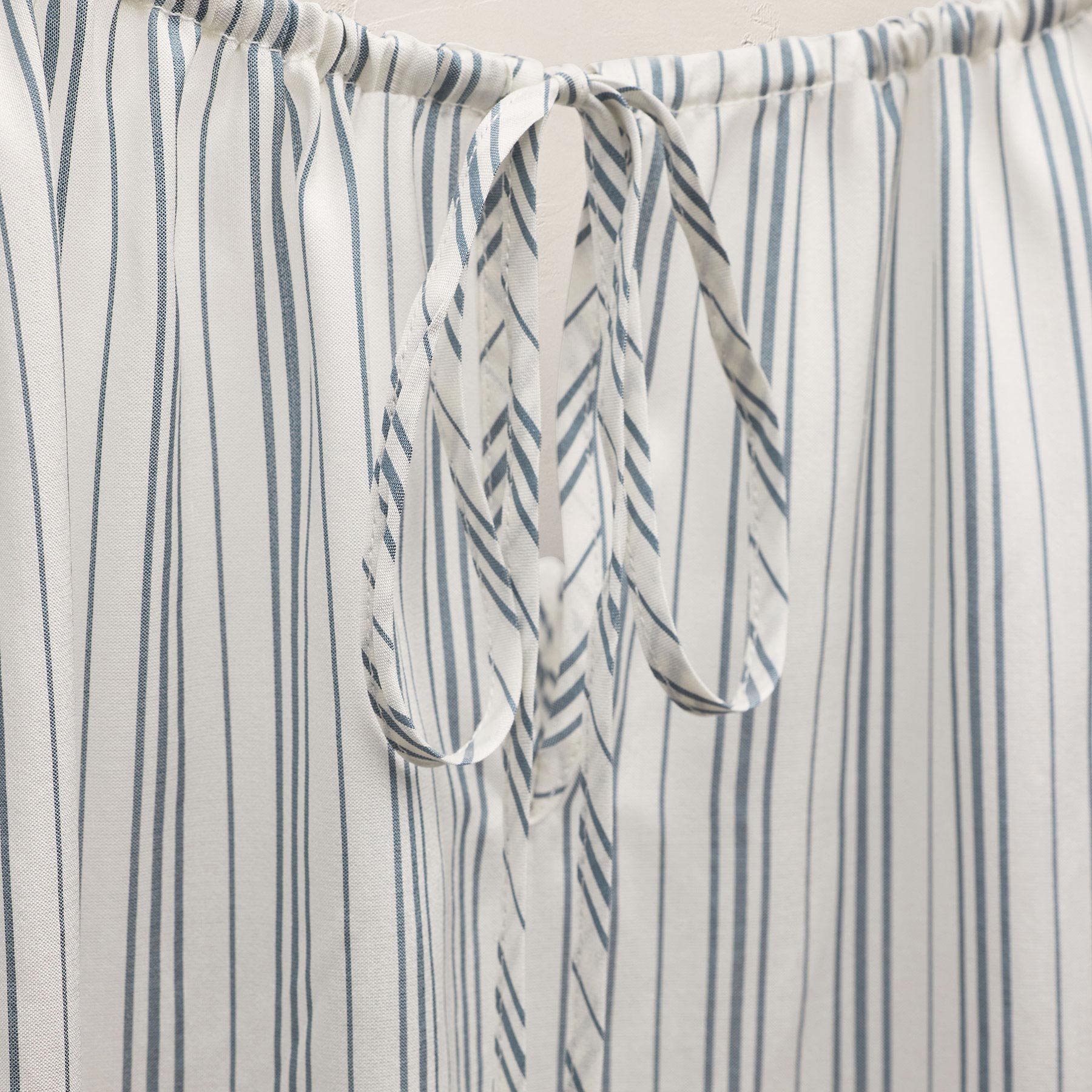 Silk Stripe Strappy Tie Dress - Pacific Stripe