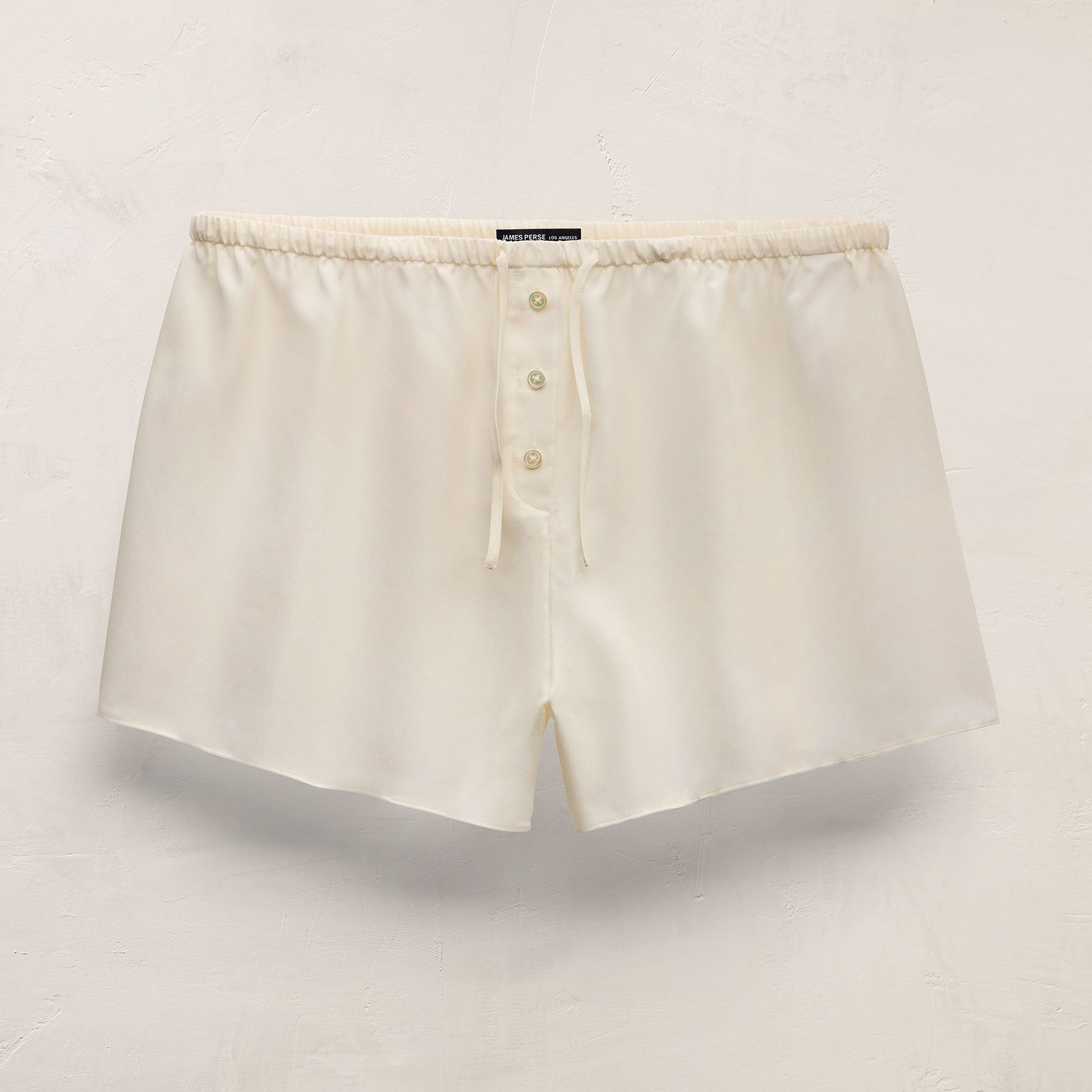 Silk Drawstring Shortie - Ivory