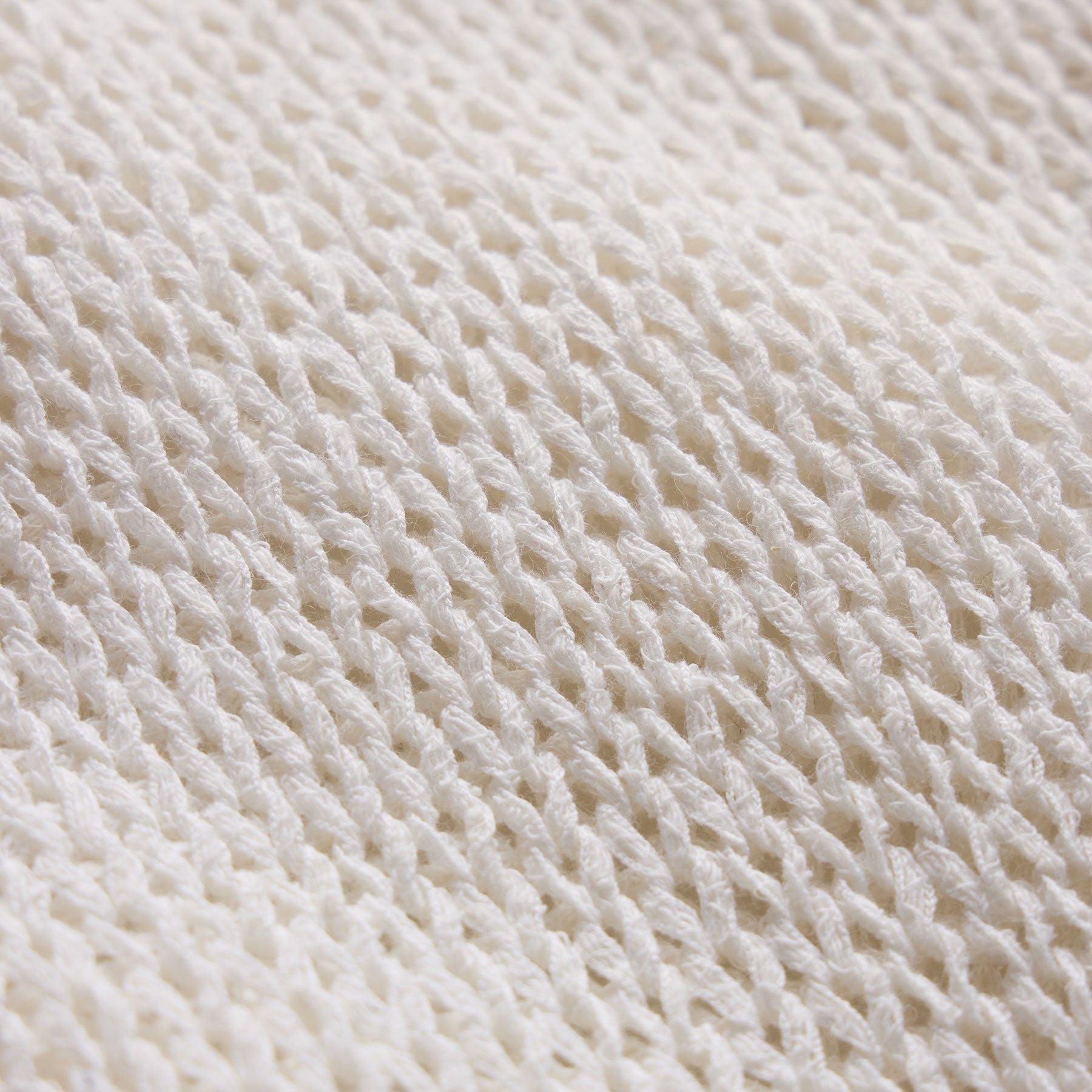 Oversized Cotton Linen Beach Sweater - Off White