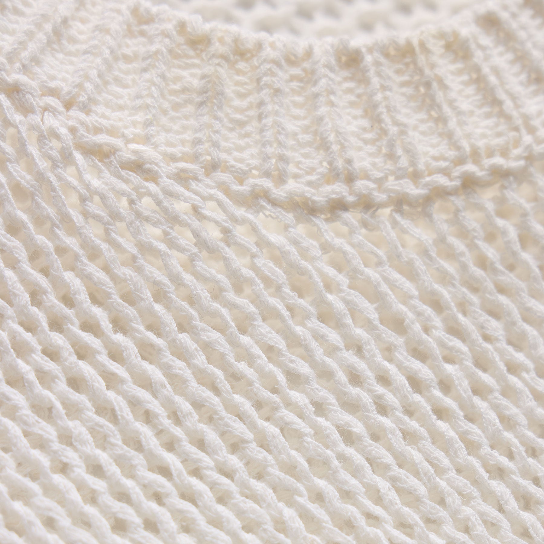 Oversized Cotton Linen Beach Sweater - Off White