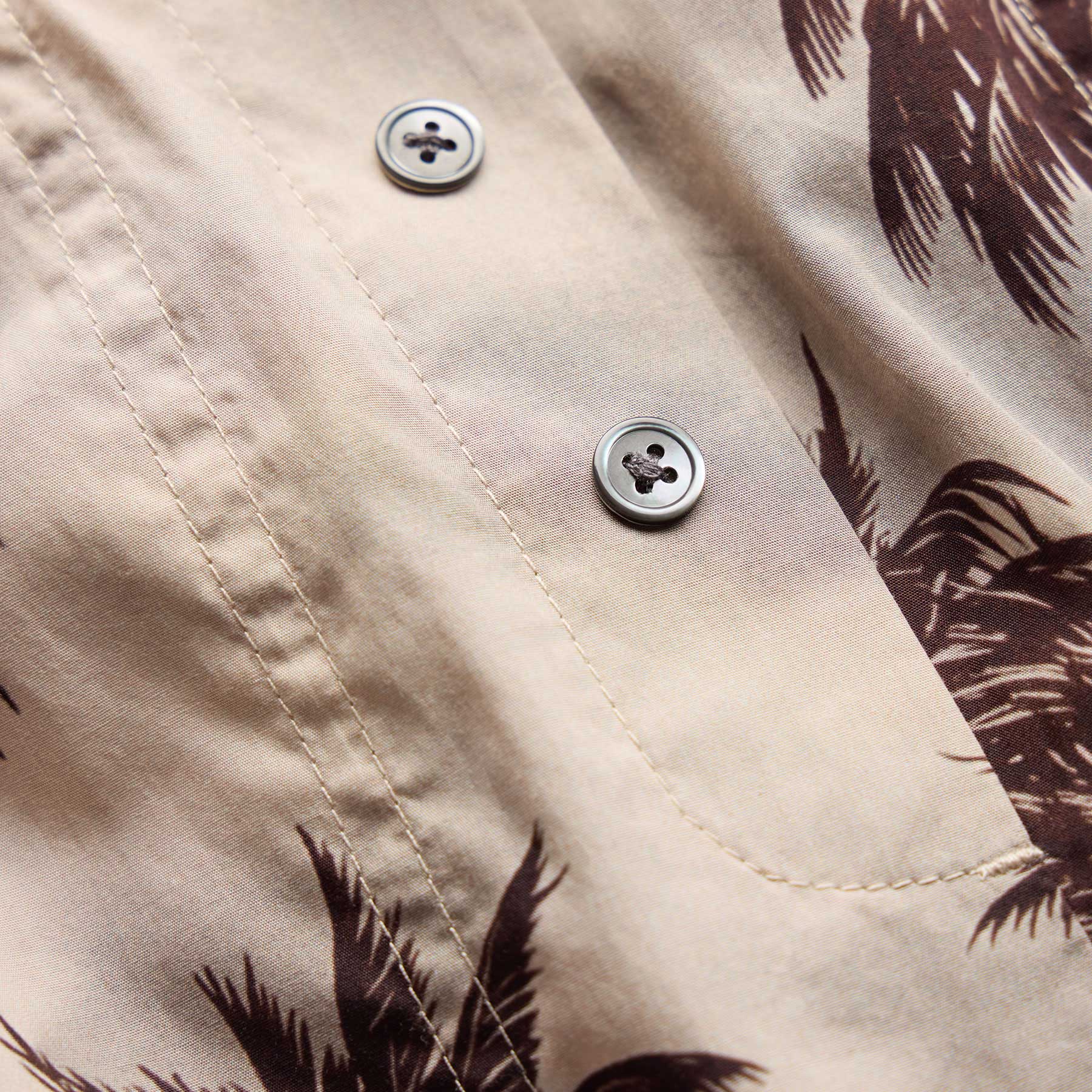 Palm Printed Boxer Short - Stone