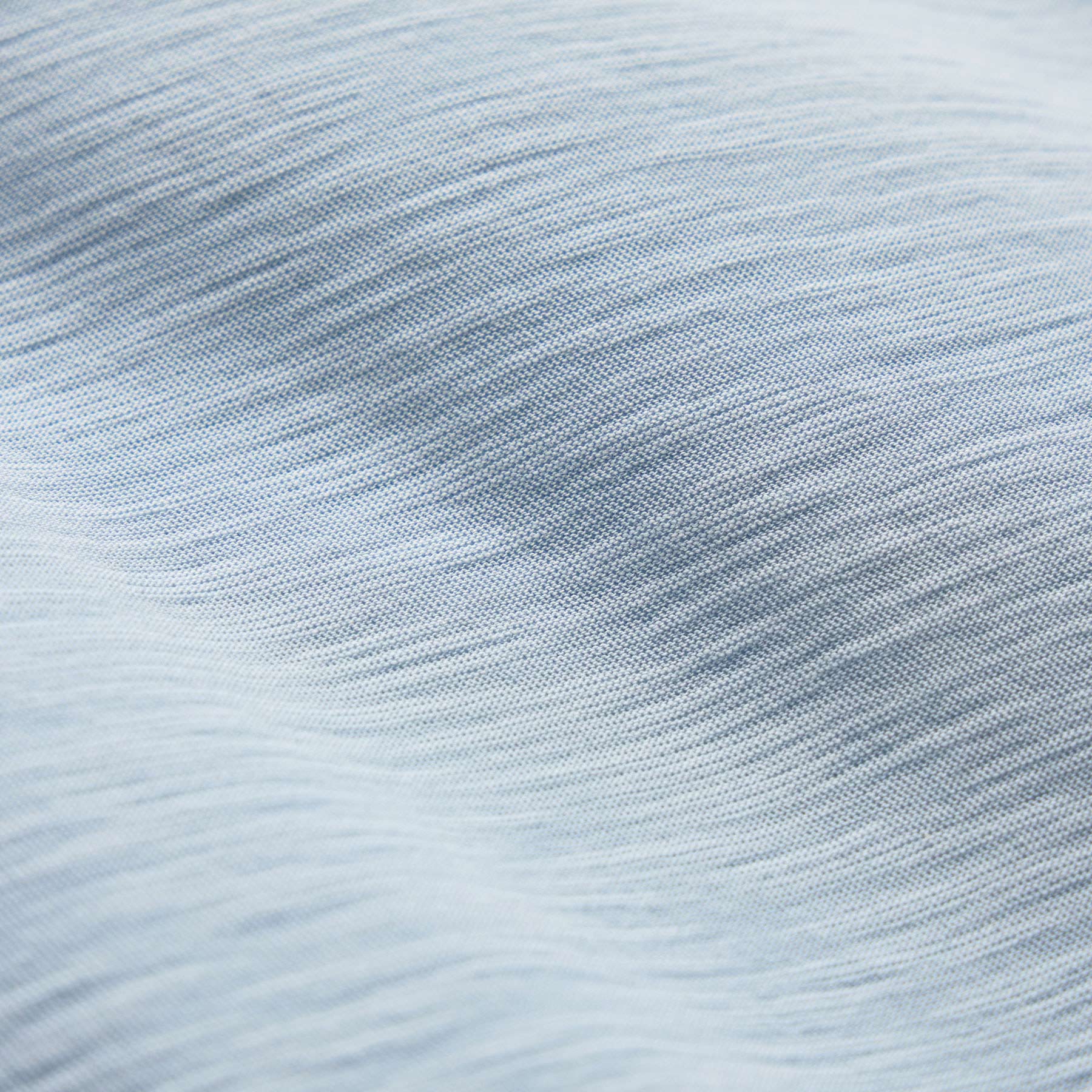 Sheer Slub V Neck - Pale Azul