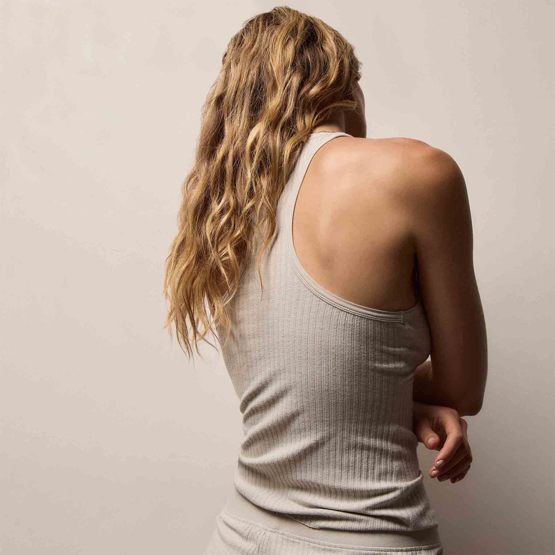 Large Rib Lounge Tank - Salt
