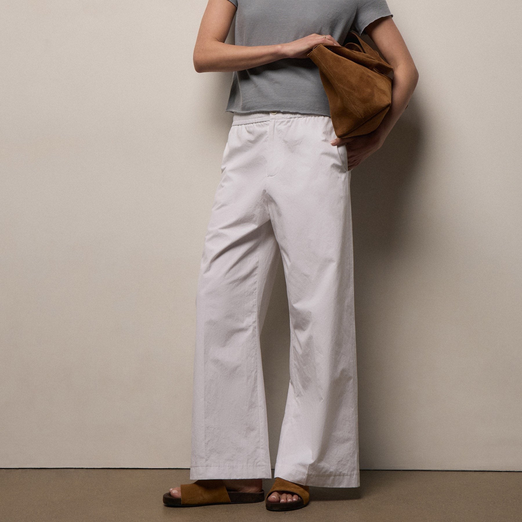 Suede Tote - Tabacco