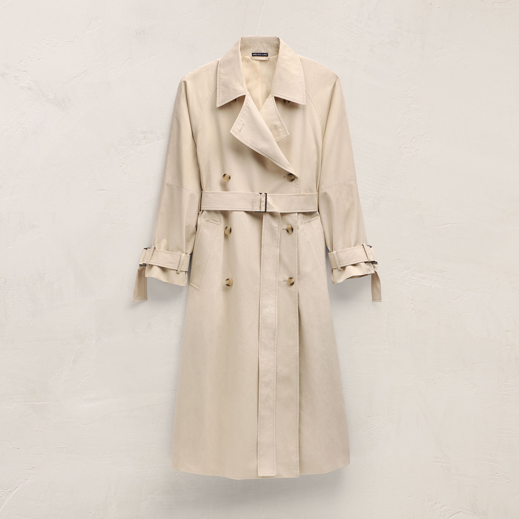 Italian Heavy Poplin Trench Coat - Beige
