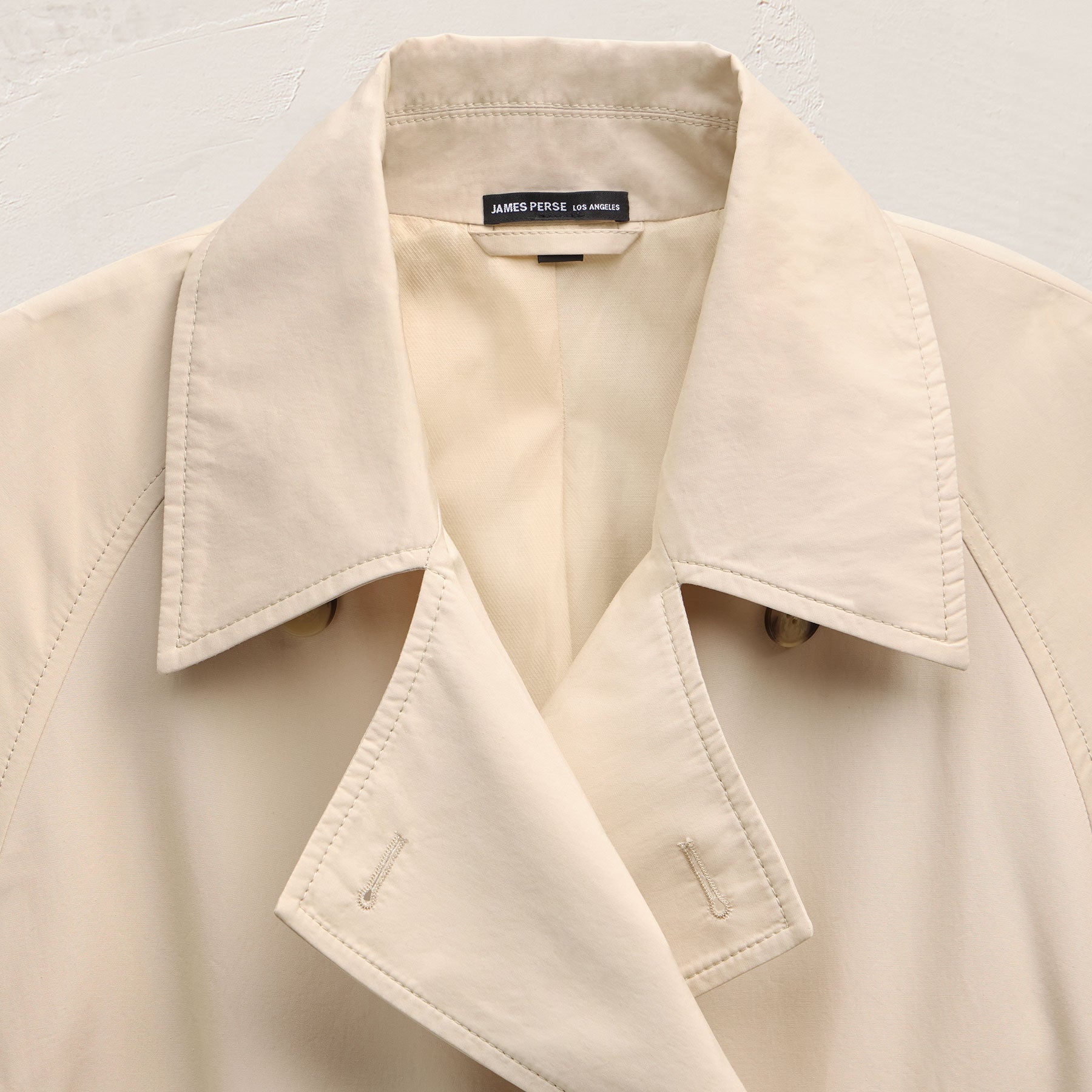 Italian Heavy Poplin Trench Coat - Beige