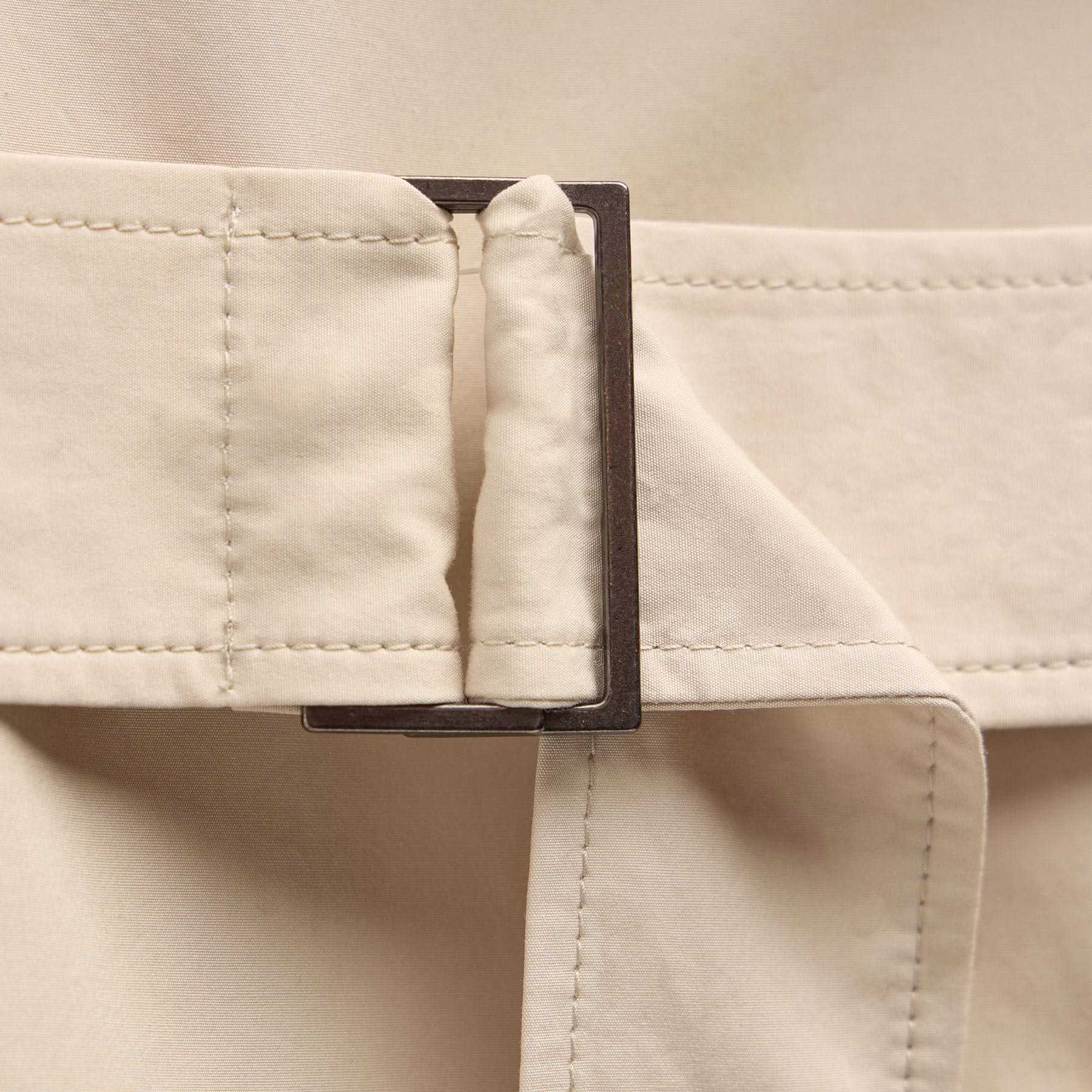 Italian Heavy Poplin Trench Coat - Beige