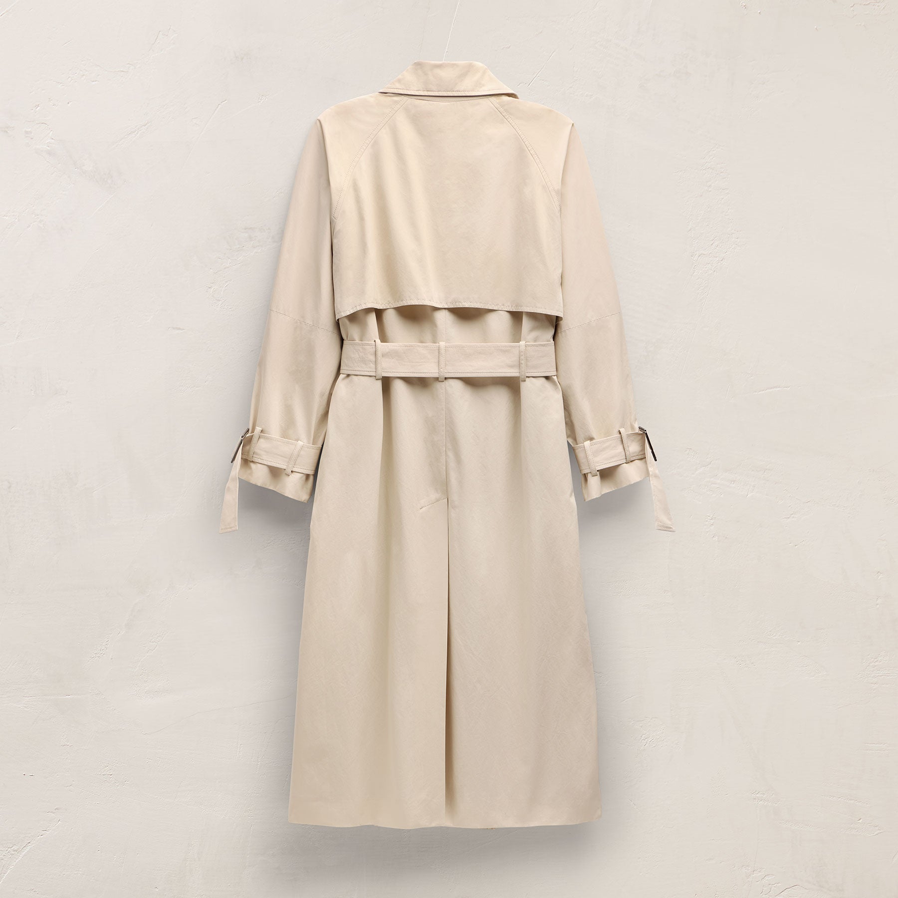 Italian Heavy Poplin Trench Coat - Beige