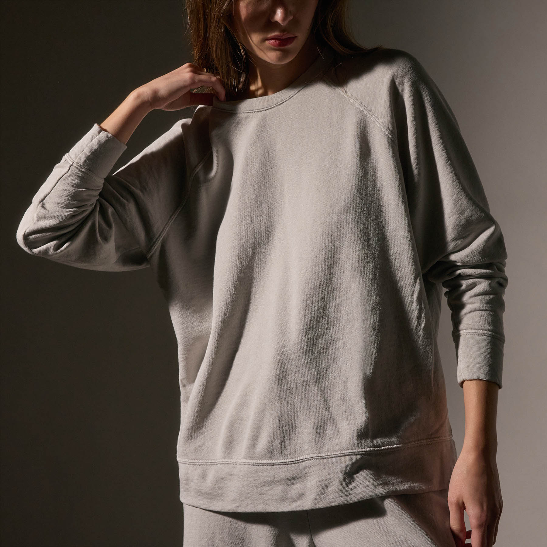 Vintage French Terry Relaxed Sweatshirt - Salt Pigment